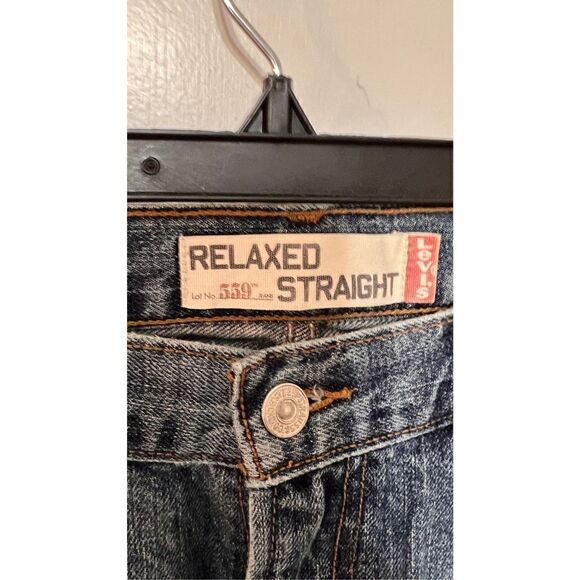 Levi's 559 Jeans Men's Relaxed Straight Leg Blue Denim Medium Wash Size W33xL32 - Picture 4 of 11